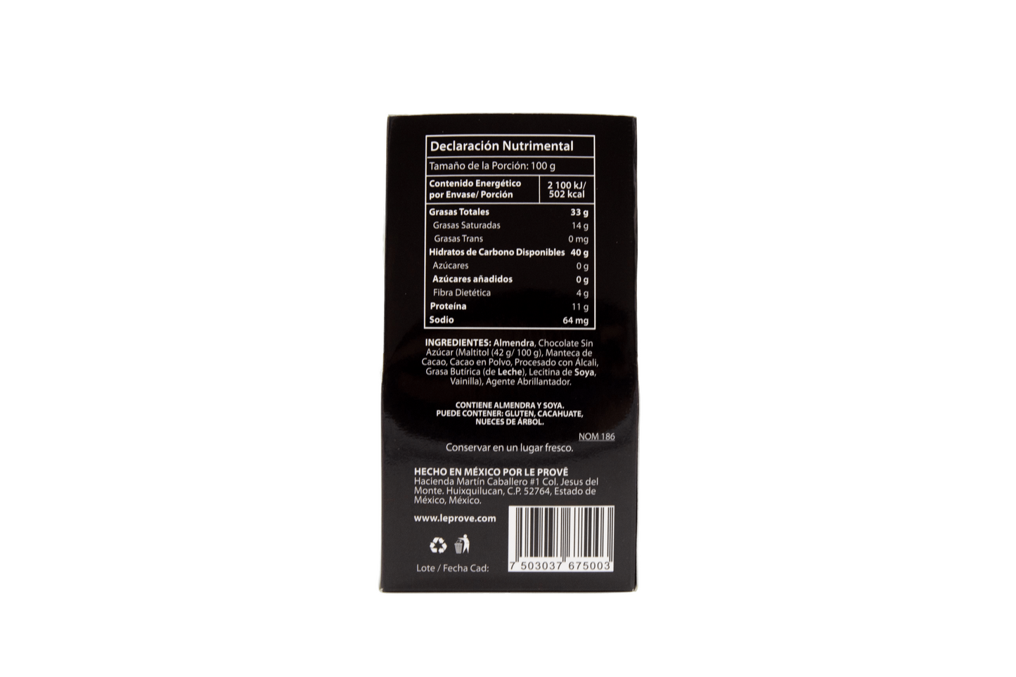 Almendra con Chocolate Oscuro S/A