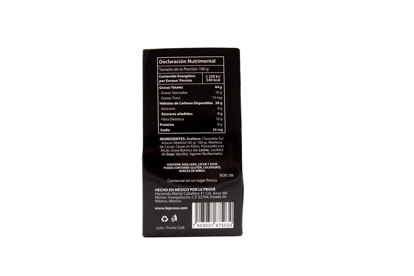 Avellana con Chocolate Oscuro S/A