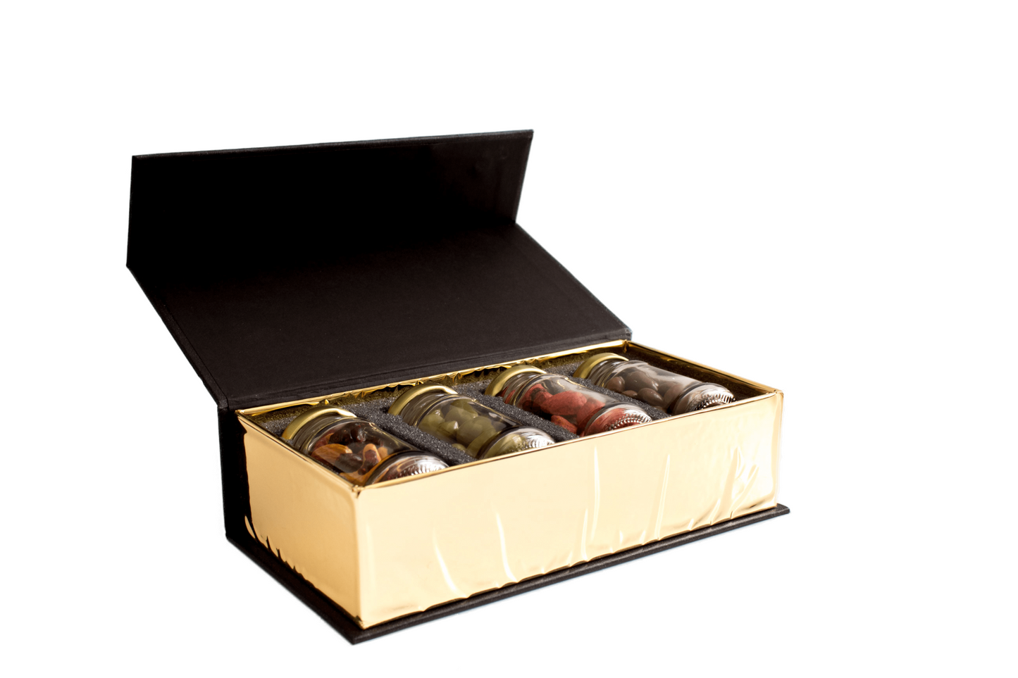 Caja con 4 Frascos Mini